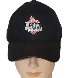 House Of Blues San Diego Slam M/L Adjustable Black Baseball Cap‎ Hat Curved Brim